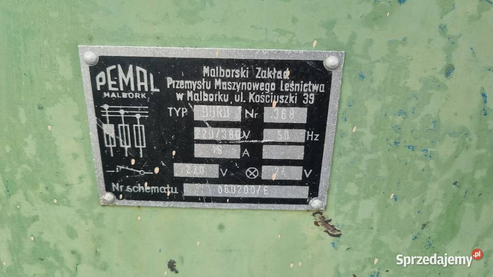 ostrzałka szlifierka Pemal DURD Karsin