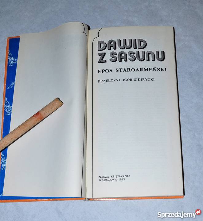 DAWID Z SASUNU epos staroarmeński Warszawa