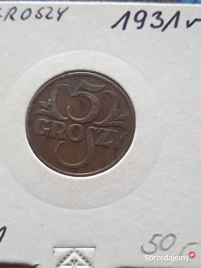 5 Groszy 1931 r 1 ładne rzadkie
