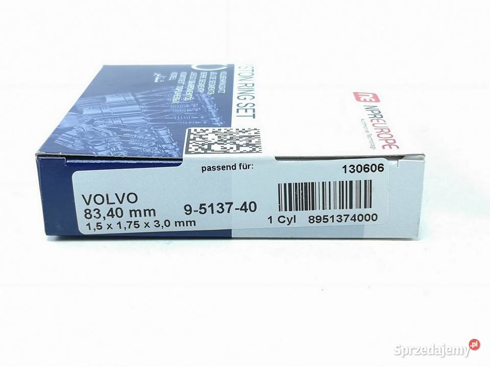 PIERŚCIENIE TŁOKOWE VOLVO S40 V70 20 24 25