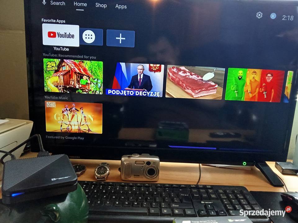 BOX TV używany 2 miesiące android 14 2gb 16gb Radom