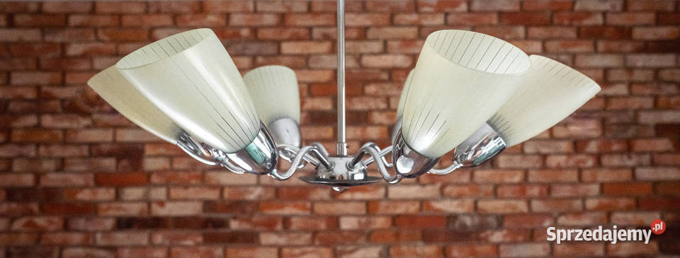 Żyrandol lata 60 Look PopArt MidCentury Vintage Dąbrowa Górnicza