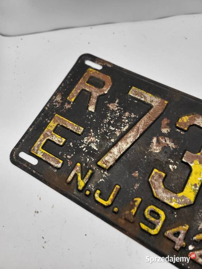 STARA TABLICA USA 1942 R WILLYS DODGE FORD Pozostałe Części i akcesoria motocyklowe