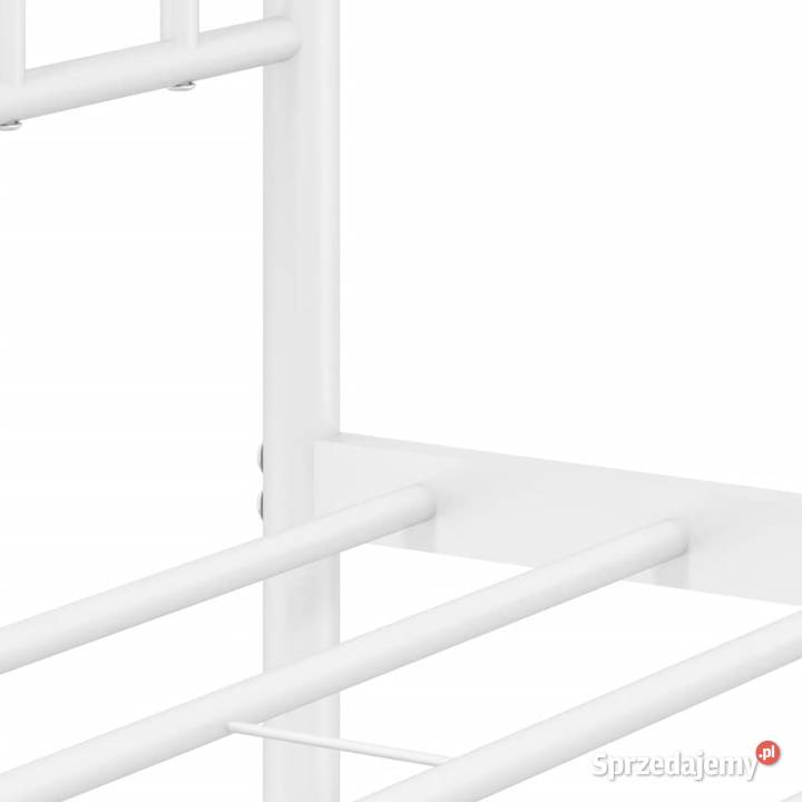 Łóżko Metalowe Białe Rama Łóżka Ze Stelażem 207cm Warszawa sprzedam