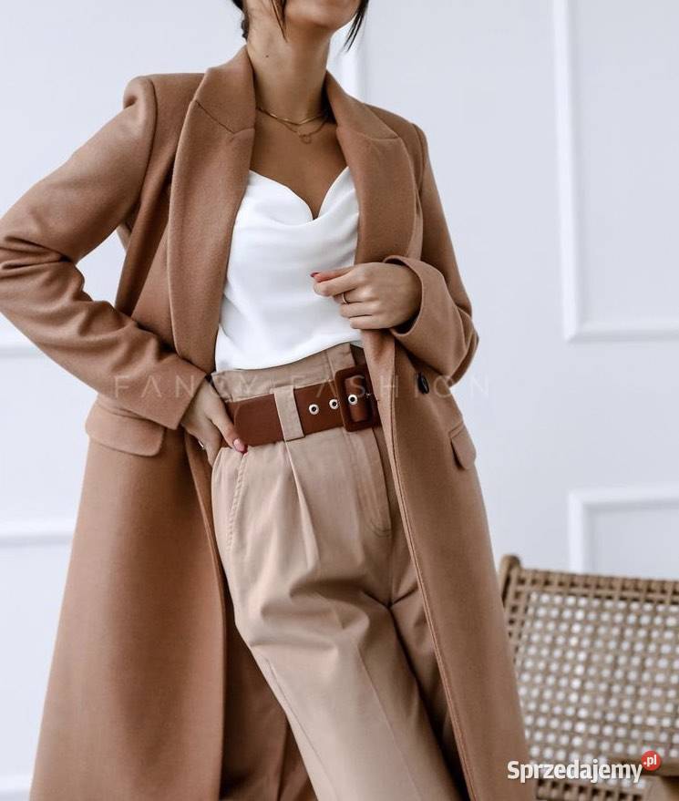 Płaszcz Jasny brąz karmel 36 S Wiosenna/Jesienna  Kraków