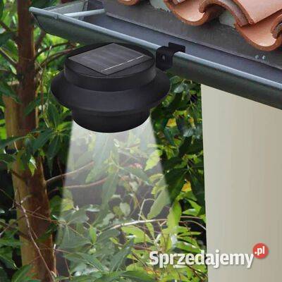 Solarne lampy ogrodzeniowe LED 12 czarne277122 Warszawa