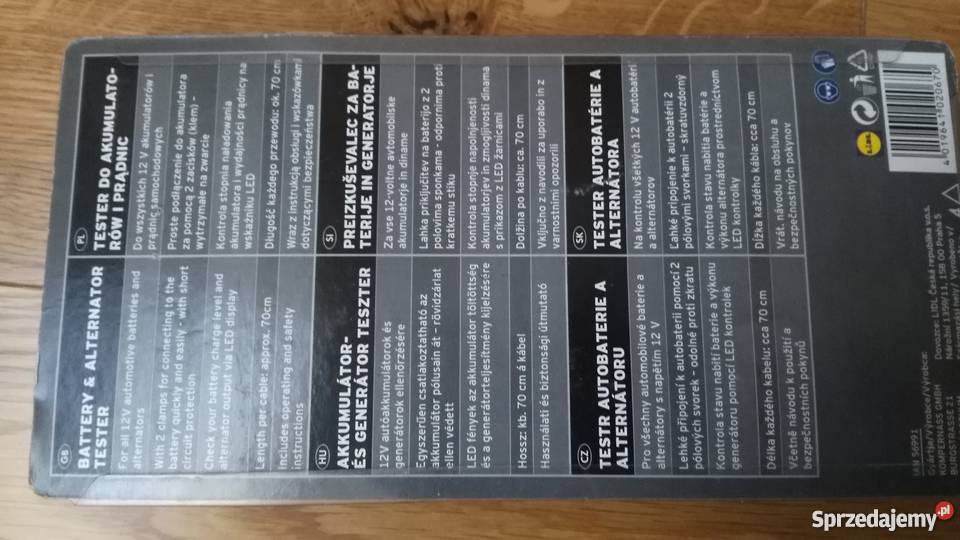 tester akumulatora i ładowania diodowy podręczny Łomianki sprzedam