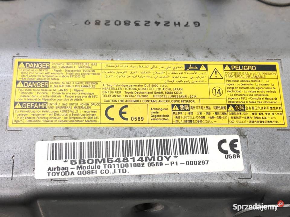 PODUSZKA POWIETRZNA KOLANOWA LEXUS GS AIRBAG osobowe