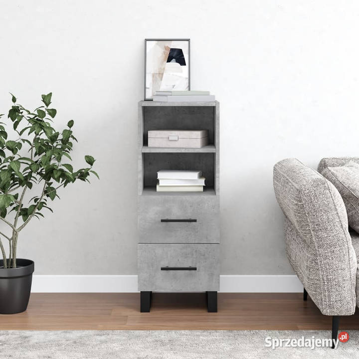 Szafka szarość betonu 345x34x90 materiał Meble Warszawa