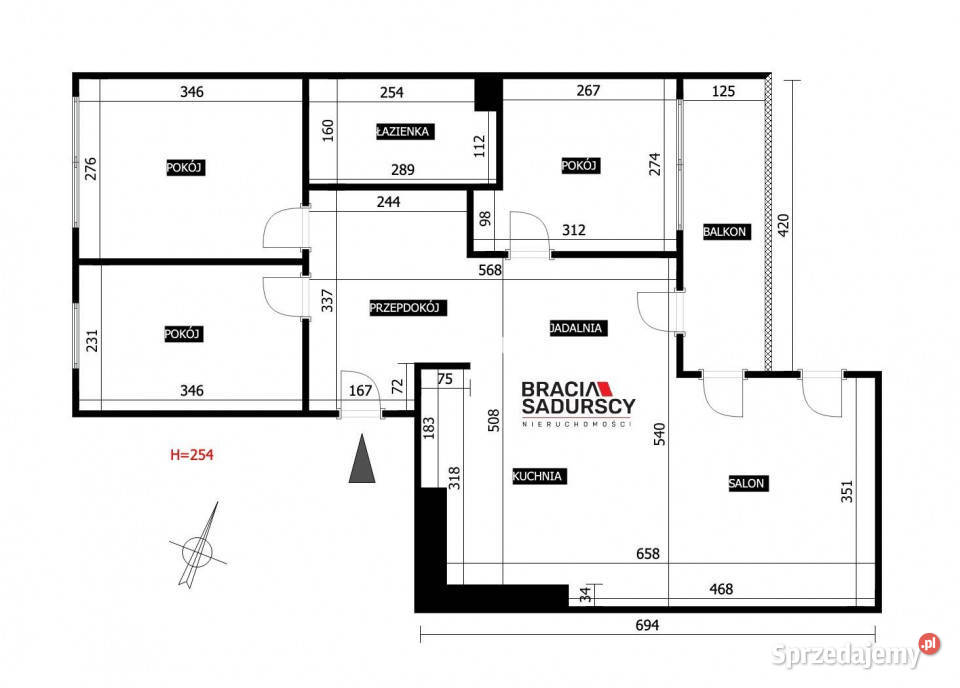 Mieszkanie 6772m2 4 pok Kraków Henryka i Karola blok małopolskie