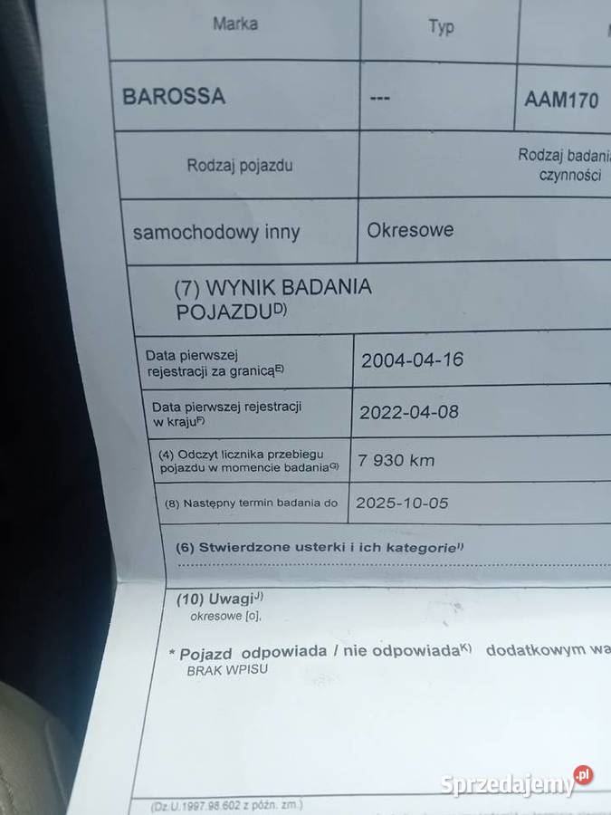 Quad Honda Barossa 250 2005r homologacja 18KM Solec Kujawski sprzedam
