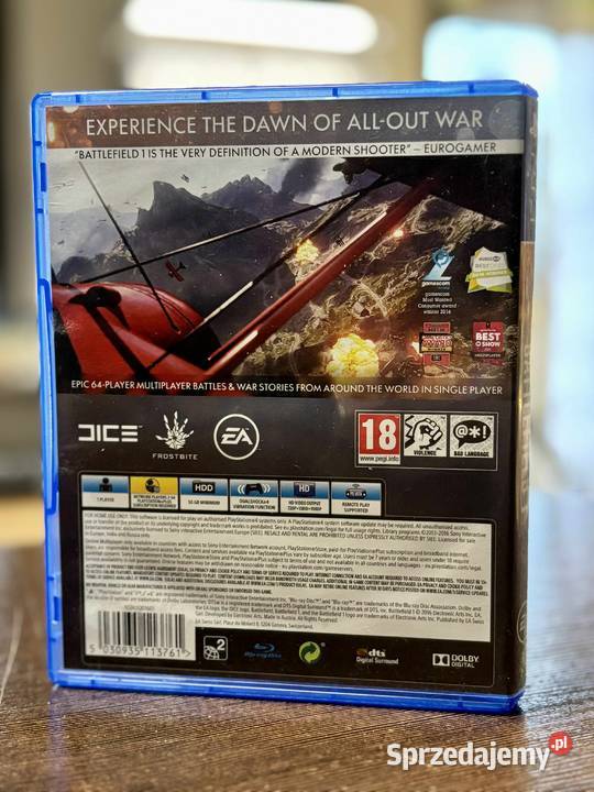 Gra Battlefield 1 PlayStation 4 4 pudełkowa Gry na konsole Elbląg