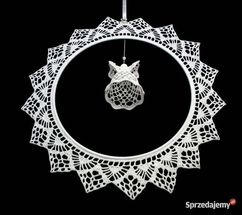 Zawieszka na okno szydełkowa 32 Anioł Z172 Kluczbork