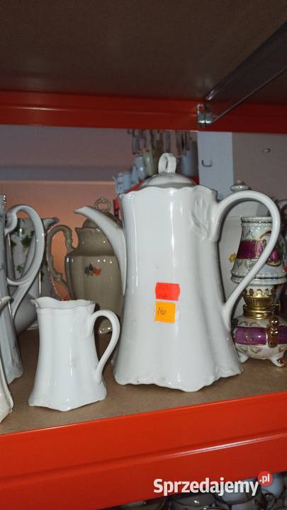 Dzbanek do kawy Hutschenreuther Germany Biały Porcelana i szkło