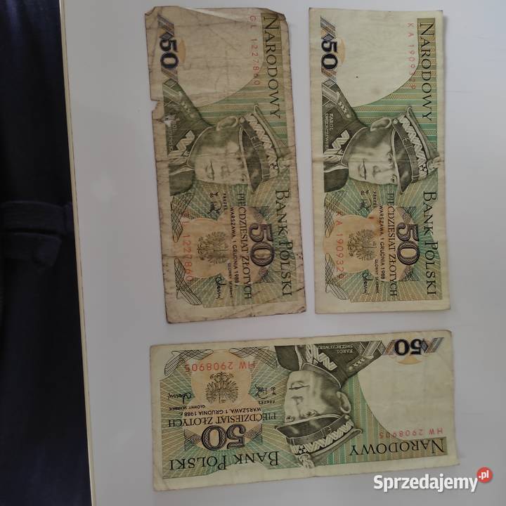 Banknoty 50 wielkopolskie Kościan