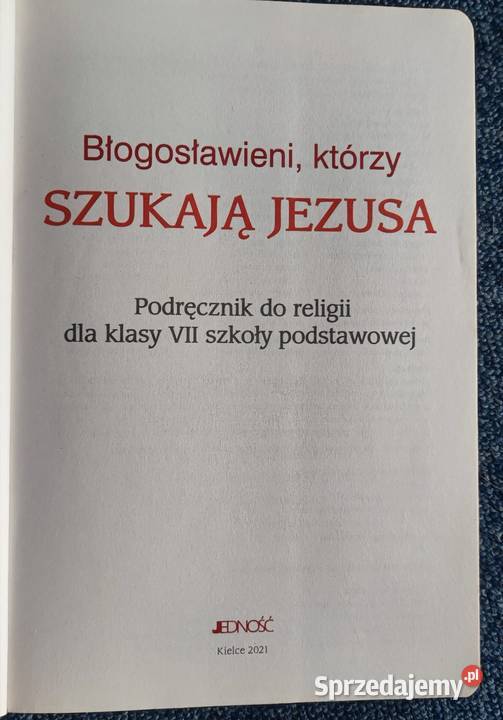 Błogosławieni którzy szukają Jezusa 7 miękka Podręczniki śląskie Danków