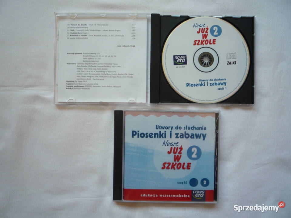 Nowa Era Nowe Już W Szkole Klasa 1 Nowe Już w szkole 2 cz 1/2 Płyta CD Piosenki Muzyka Nowa Era Szczecin