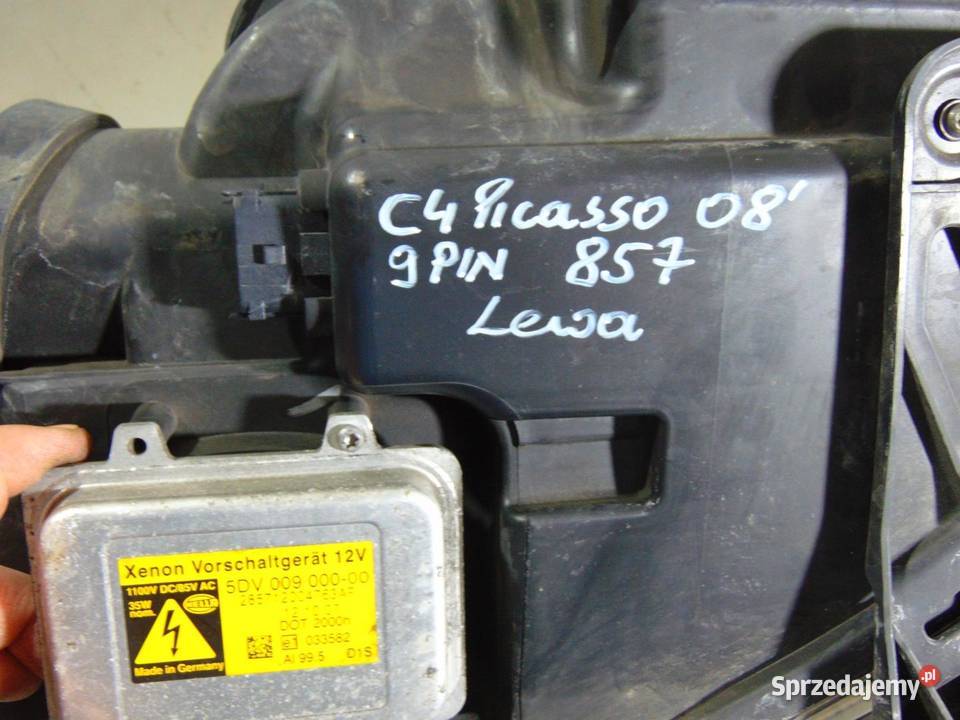 LAMPA LEWY PRZÓD XENON 9 PIN CITROEN C4 PICASSO