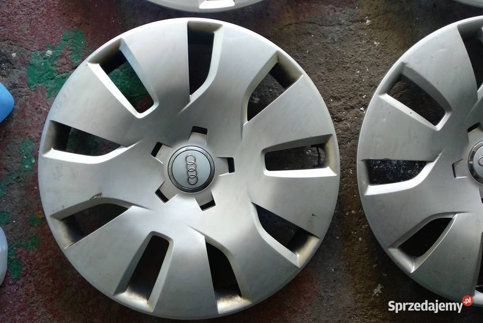 Oryginalne Kołpaki Audi 16 A4 B8 A6 C6 KOMPLET 4 Kołpaki Motoryzacja warmińsko-mazurskie sprzedam