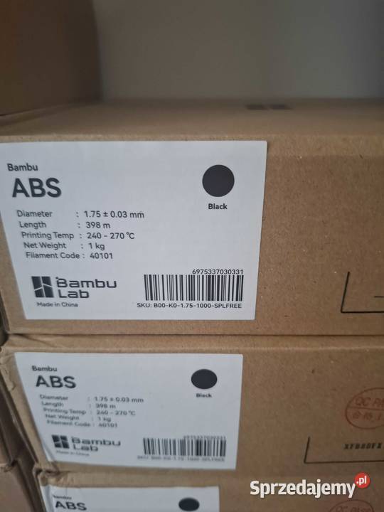 Filament Bambu Lab ABS czarnyblack Skrzeszewo