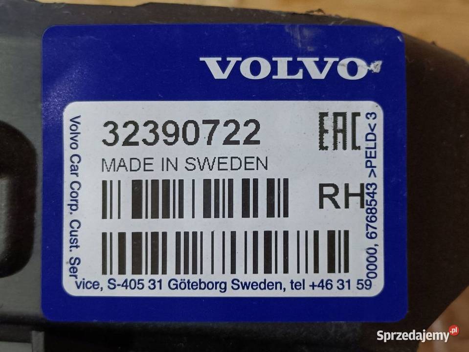 VOLVO V60 V60CC II ŚLIZG MOCOWANIE ZDERZAKA