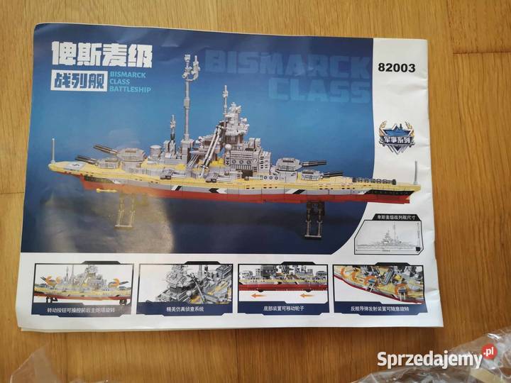 OKAZJA Klocki konstrukcyjne Bismarck NIE LEGO
