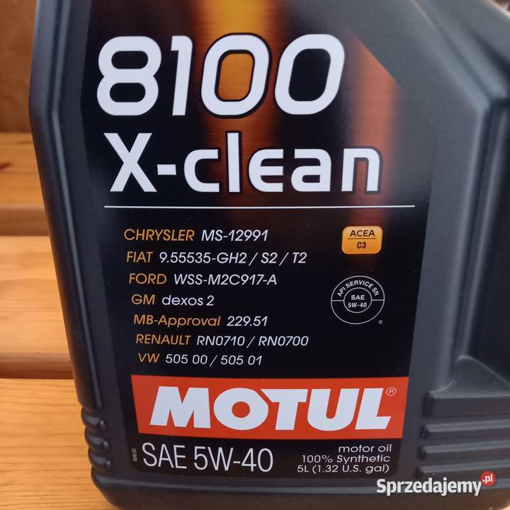 olej silnikowy MOTUL 5W40 8100 X-CLEAN C3 5 LITRÓW okazja Proszowice 