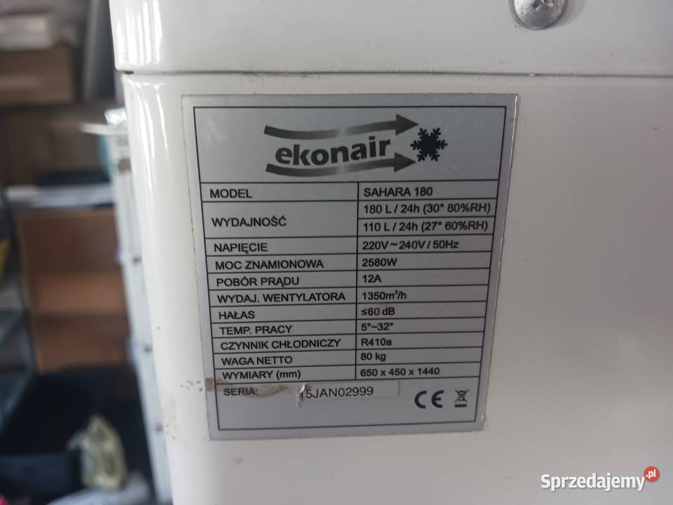 Osusacz powietrza SAHARA 180 Przykona sprzedam