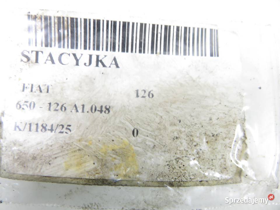 STACYJKA FIAT 126 Układ elektryczny, zapłon