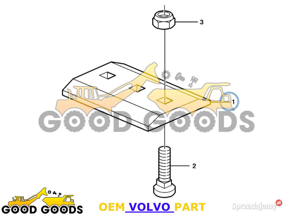 VOLVO LEMIESZ PŁYTA MIĘDZYZĘBNA 11111761 Władysławów sprzedam