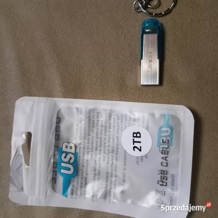 pendrive usb z brelokiem niebieski metalowy Komputery i Akcesoria Weronikopole sprzedam
