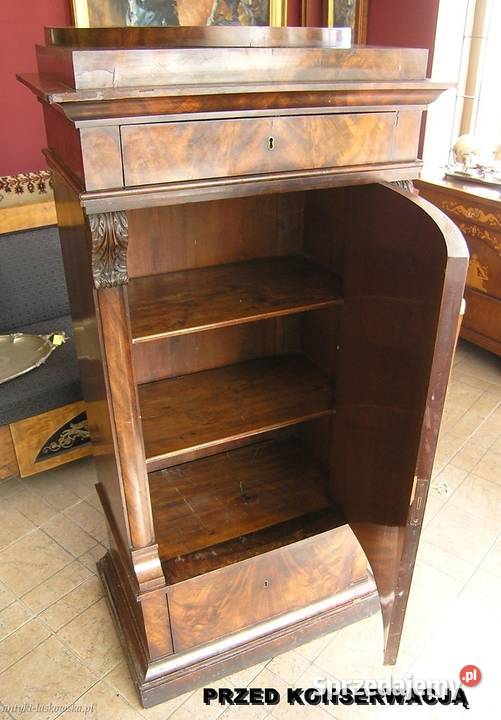Szafka słupek cylindryczny Biedermeier Sopot