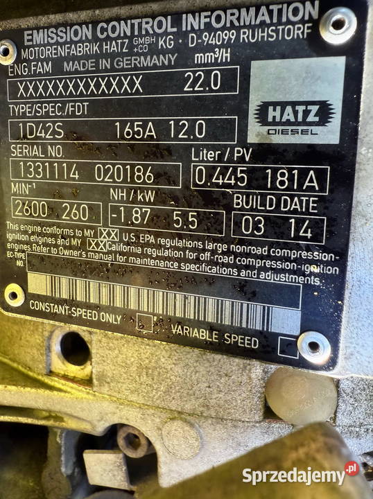 ręcznie prowadzony walec AMMANN ARW65 łódzkie Działoszyn sprzedam