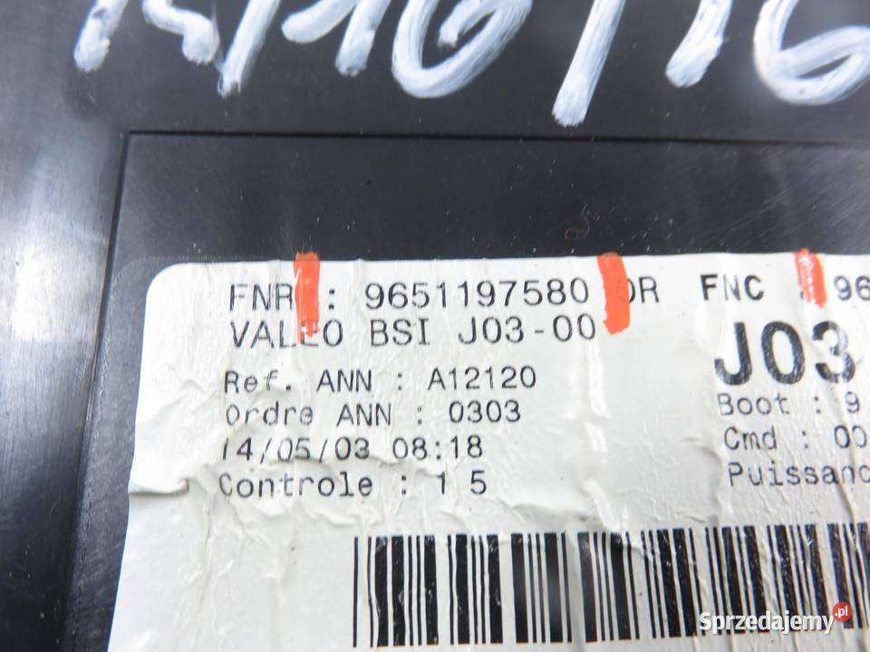 BSI PEUGEOT 307 20 HDI 9651196880 9651197580 małopolskie