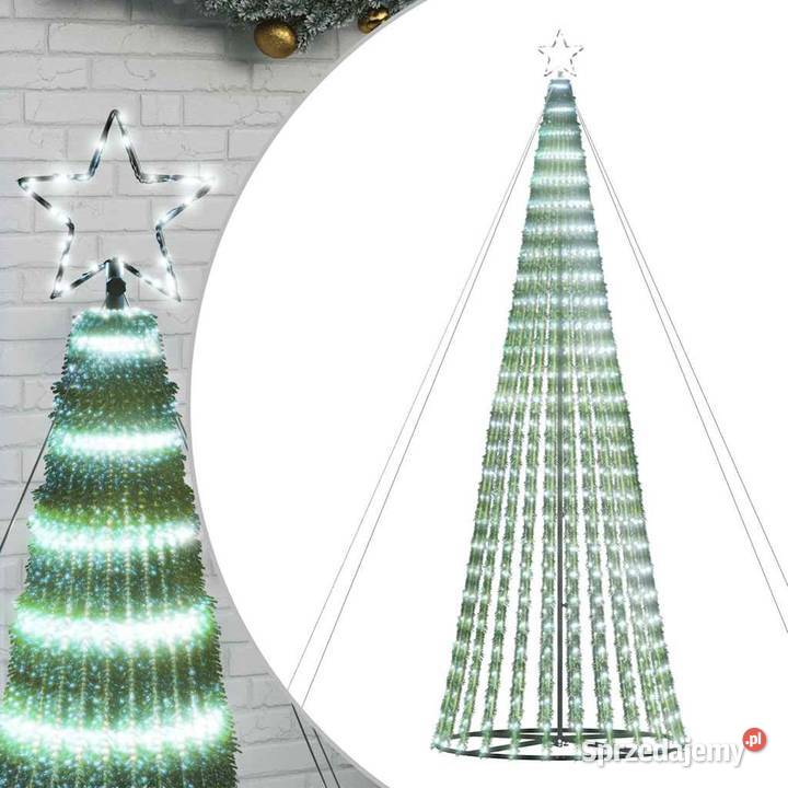 Choinka LED 1028 LED Zimna biel 403 4016401 Dom i Ogród