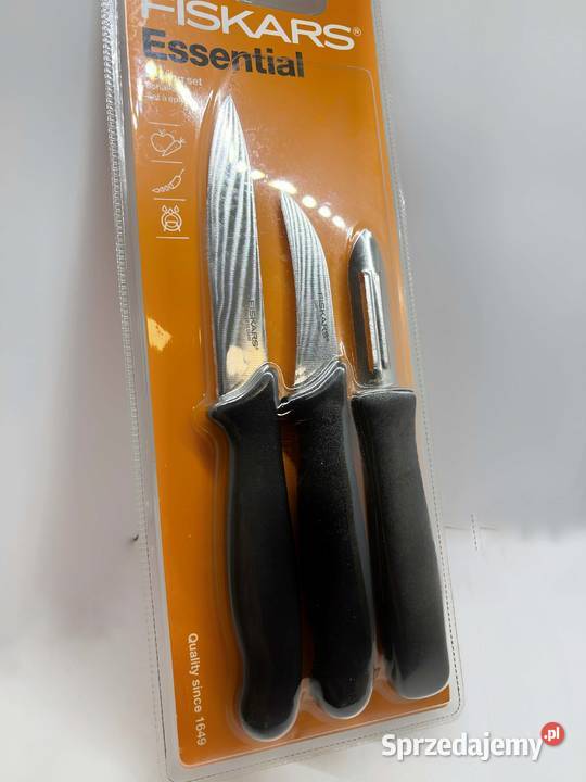Fiskars Essential Zestaw Noży do Owoców i Warzyw Pozostałe sprzedam