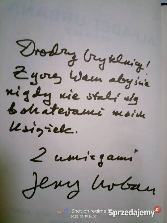 Alfabet Urbana dedykacja książki prezenty unikat Warszawa sprzedam