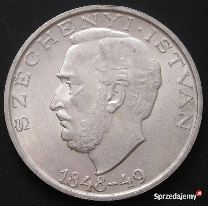 WĘGRY 10 FORINT 1948 SZECHENYI SREBRO łódzkie Łódź