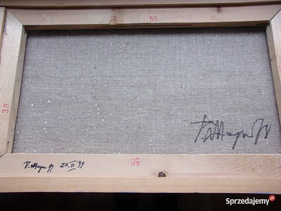 Wyjatkowy obraz olejny na płótnie Księżycowy Warszawa