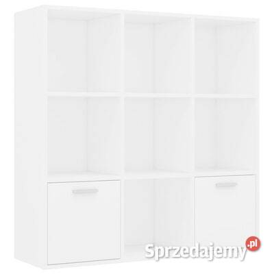 vidaXL Regał na książki biały 98x30x98 materiał Warszawa