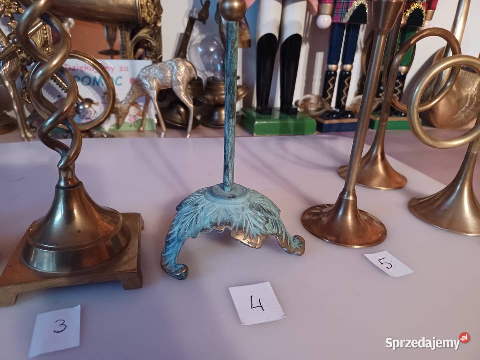 Mosiężne świecznik Wyprzedaż kolekcji Poznań