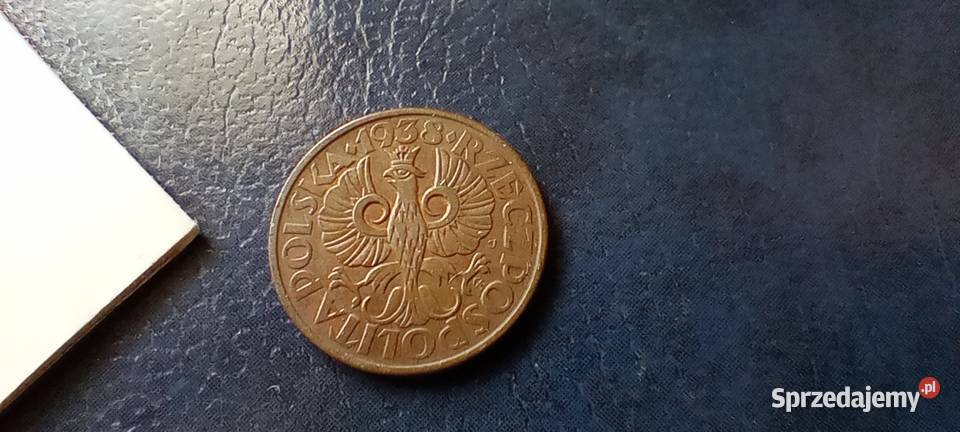 Stare monety 2 grosze 1938 2RP Polska piękna Lesko