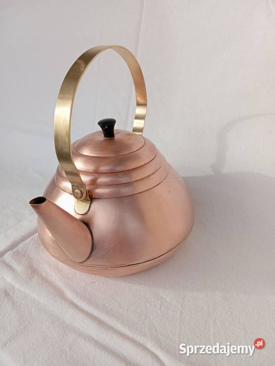 CZAJNIK IMBRYK MIEDZIANY STARY opolskie Niemodlin