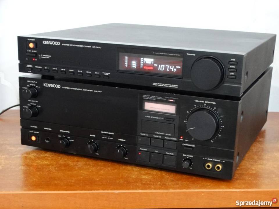 Wzmacniacz i tuner Kenwood KA-747 i KT-747sprawny WYSYŁKA Jasło