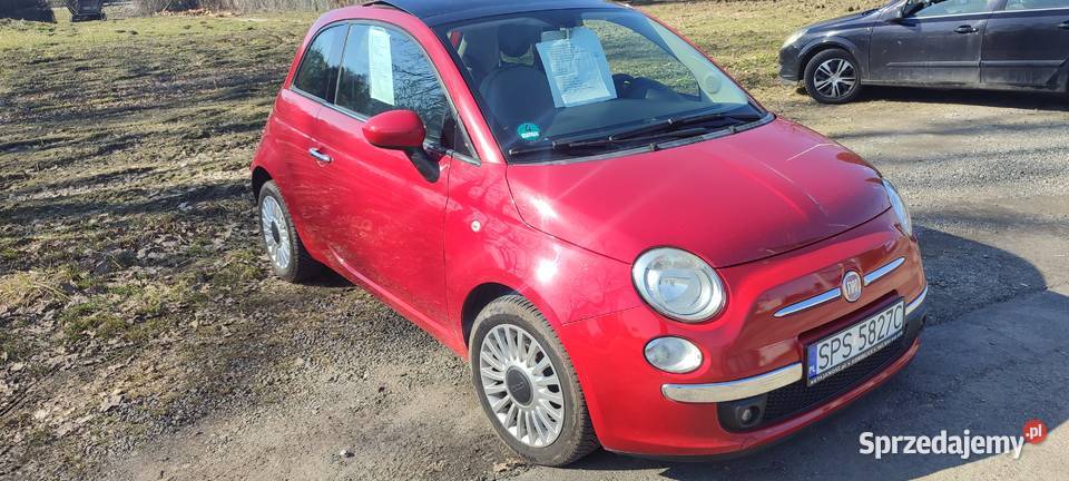 Fiat 500 12benzpanorama dach klimatyzacja manualna