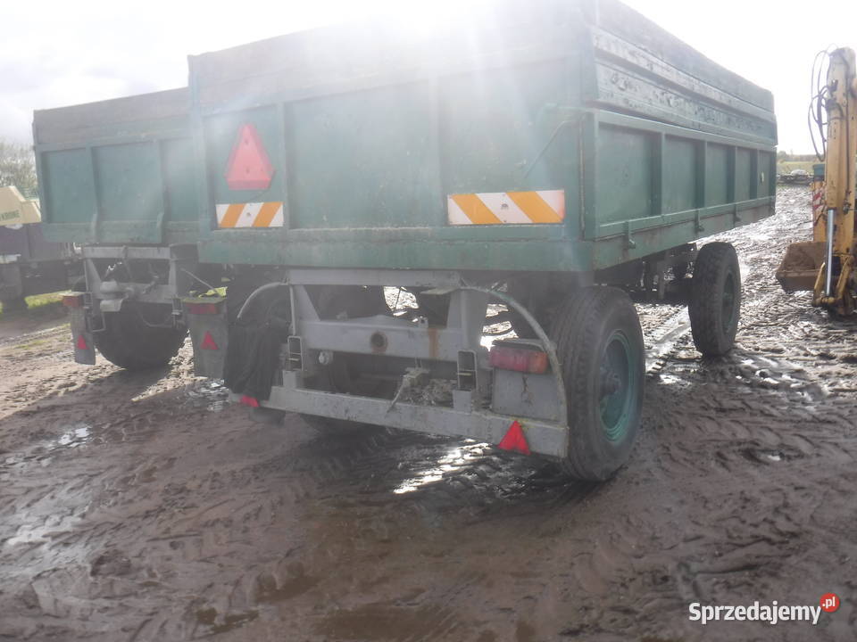 2XPrzyczepa wywrotka HW 6011 IFA 6 t nieuszkodzony Tychowo