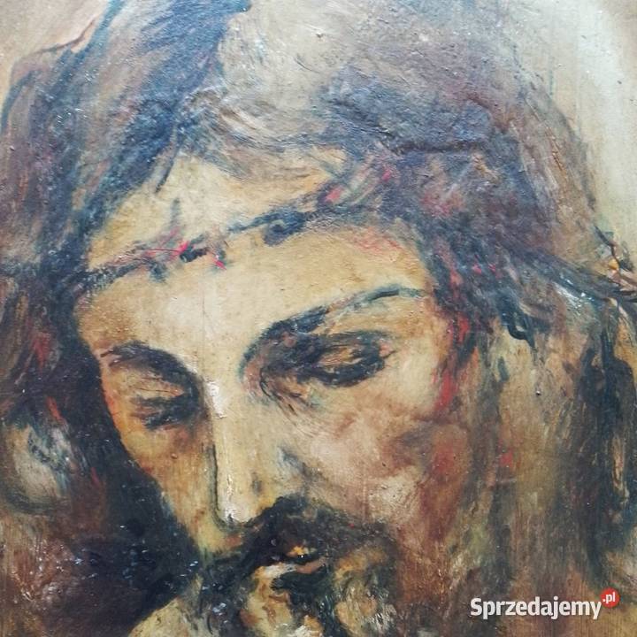 Stary Obraz olejny ręcznie malowany