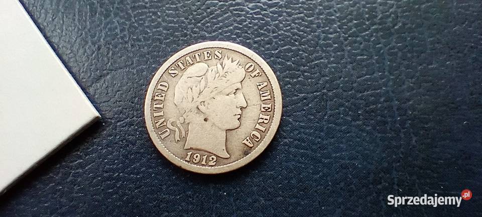 Stare monety 1 dime 1912 USA srebro Lesko