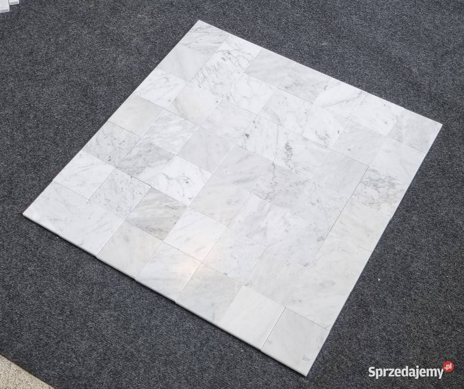 MOZAIKA BIANCO CARRARA KWADRATY MATOWE dolnośląskie Bielawa sprzedam