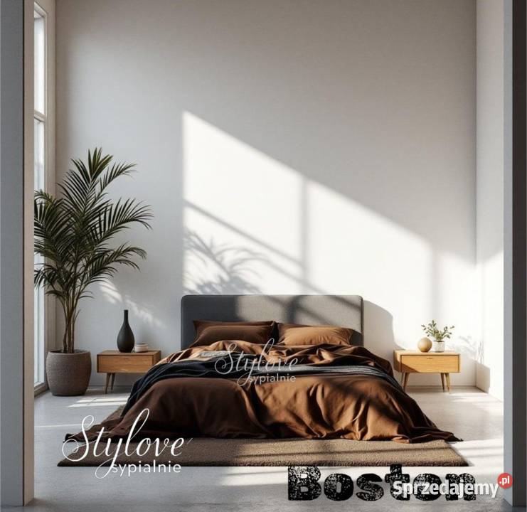 Łóżko tapicerowane Boston z pojemnikiem na wielkopolskie Ostrów Wielkopolski